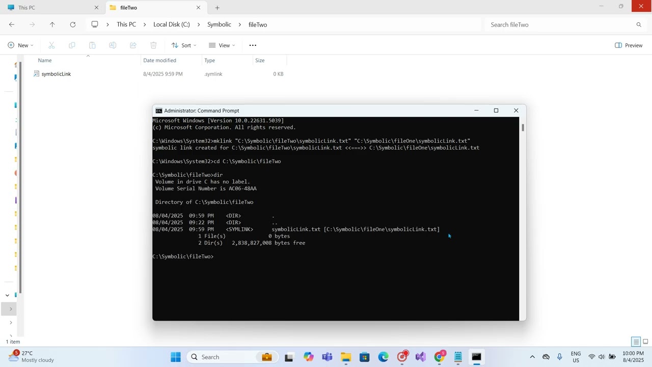 Symbolic link (MrWei's Self Reminder)