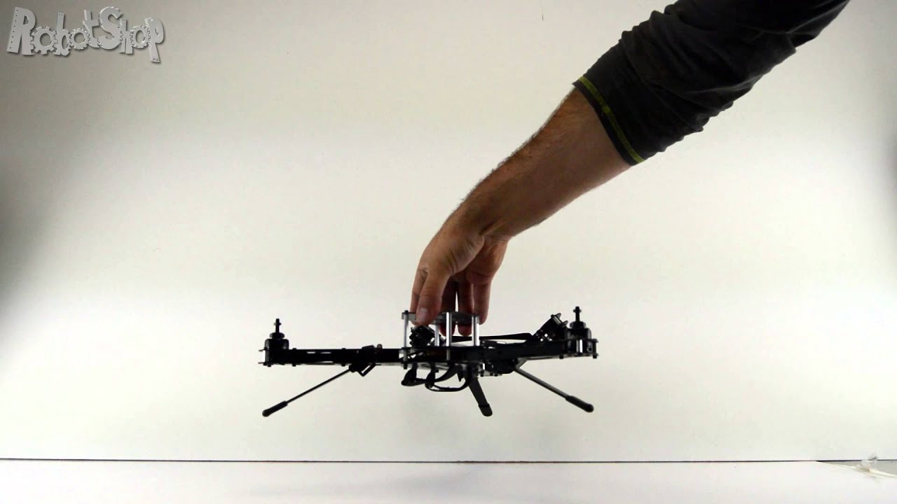 Lynxmotion VTail 400-500 Soft Landing Drop Test by RobotShop.com