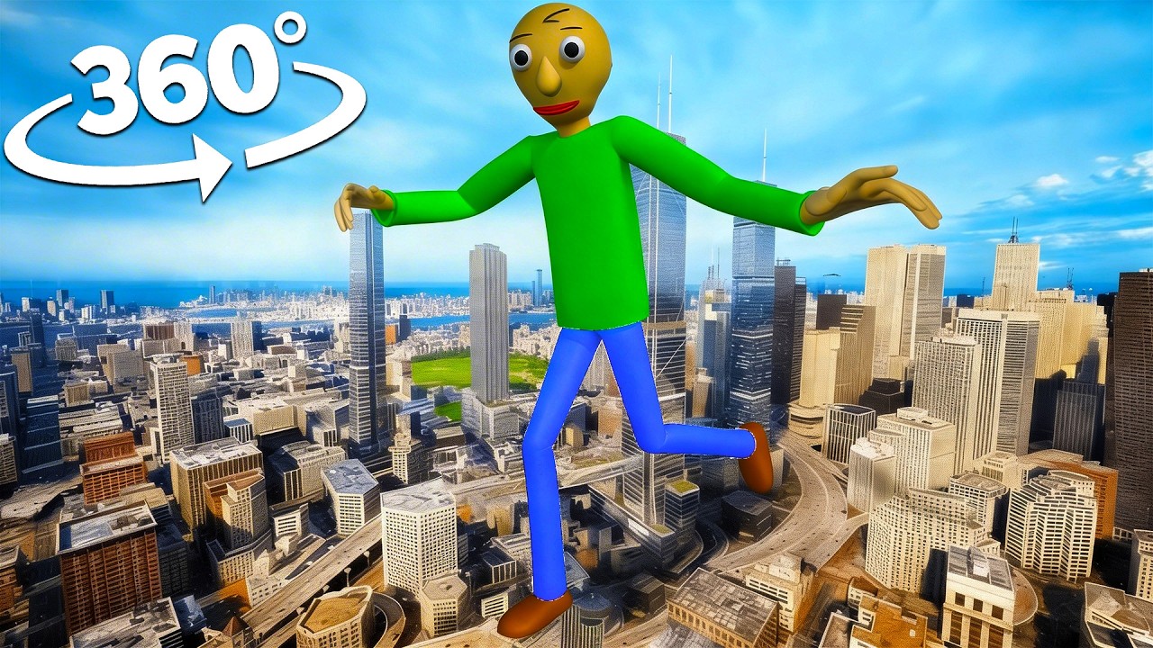 Baldi's Basics - City in 360&deg; Video | VR / 8K
