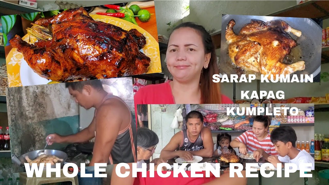 ISANG BUONG MANOK ANG NILUTO NI RJ SARAP KUMAIN KAPAG KUMPLETO ANG FAMILY 