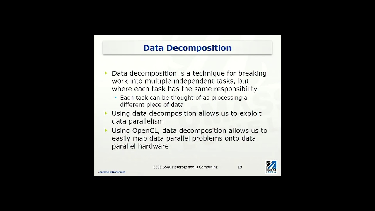 Concurrency, Parallelism, Data and Task Decompositions