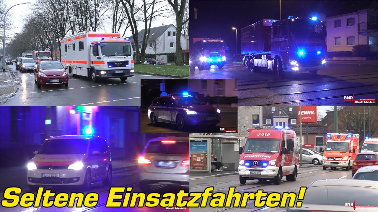 [ZAHLREICHE ALARMFAHRTEN!] Bombenfund in Essen-Frintrop fordert über 300 Einsatzkräfte!