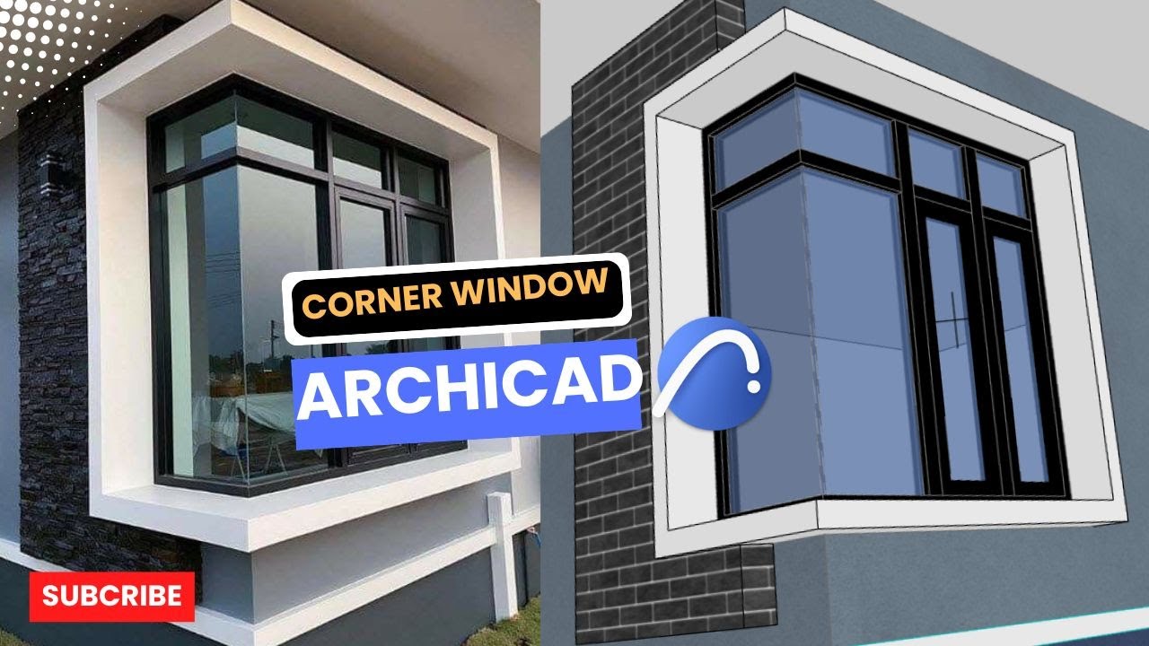Archicad Tutorial: How to create a corner window in Archicad