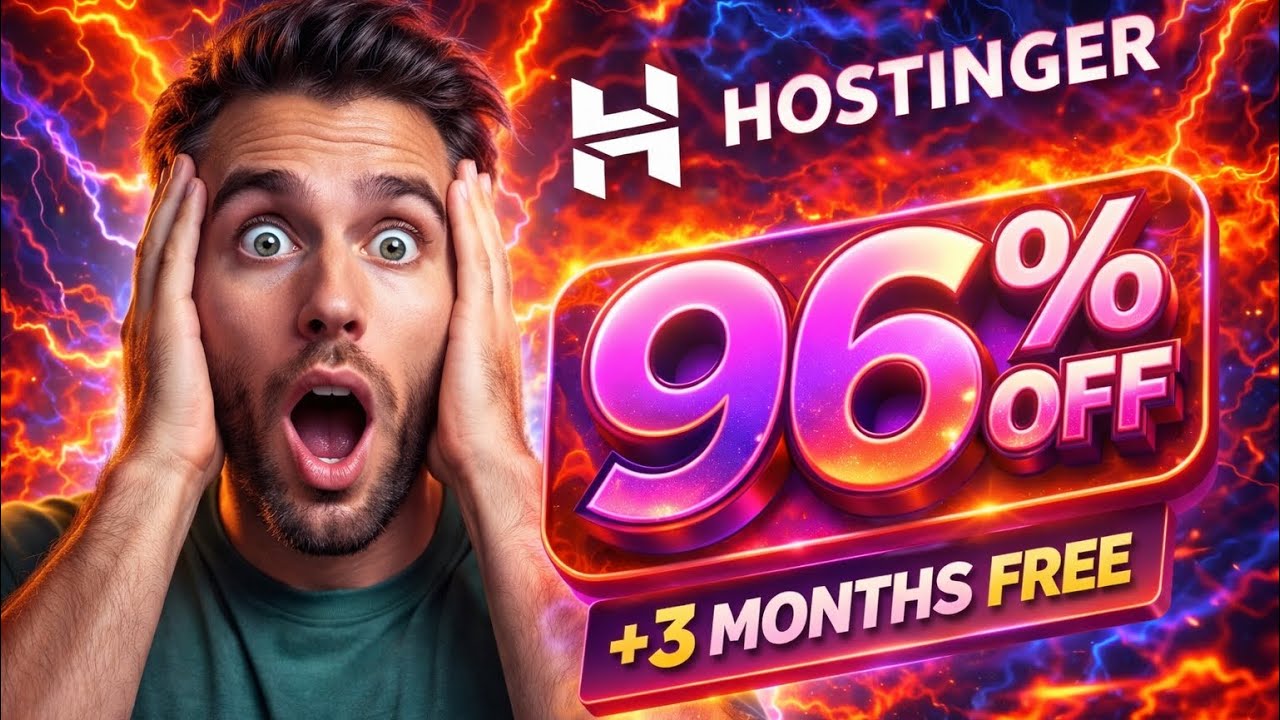 Hostinger Coupon Code 2026 🔥 Get 96% OFF + Free Domain | coupon code hostinger