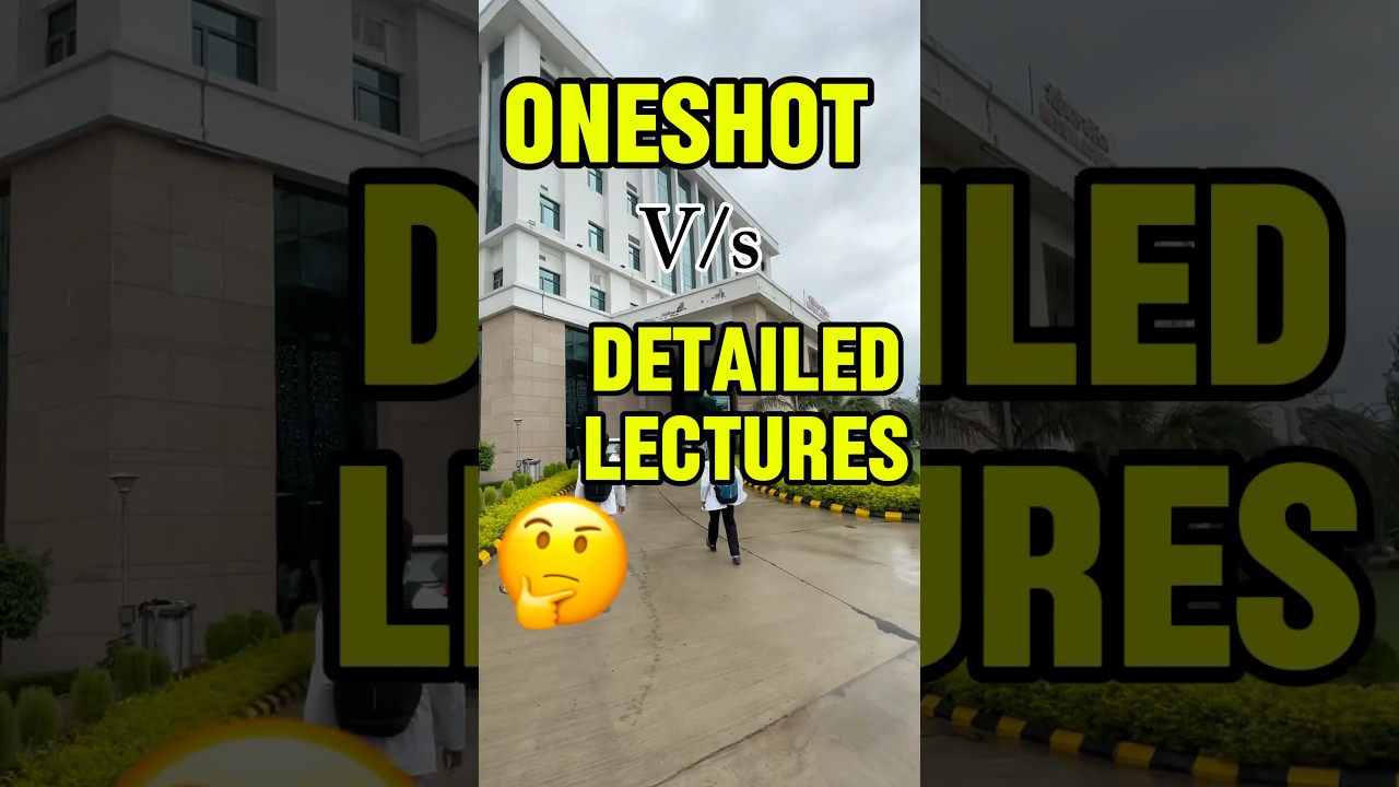 Oneshot vs Detailed Lectures: What We Should Follow🤔| Is Oneshot Sufficient for NEET😱? #neet2026