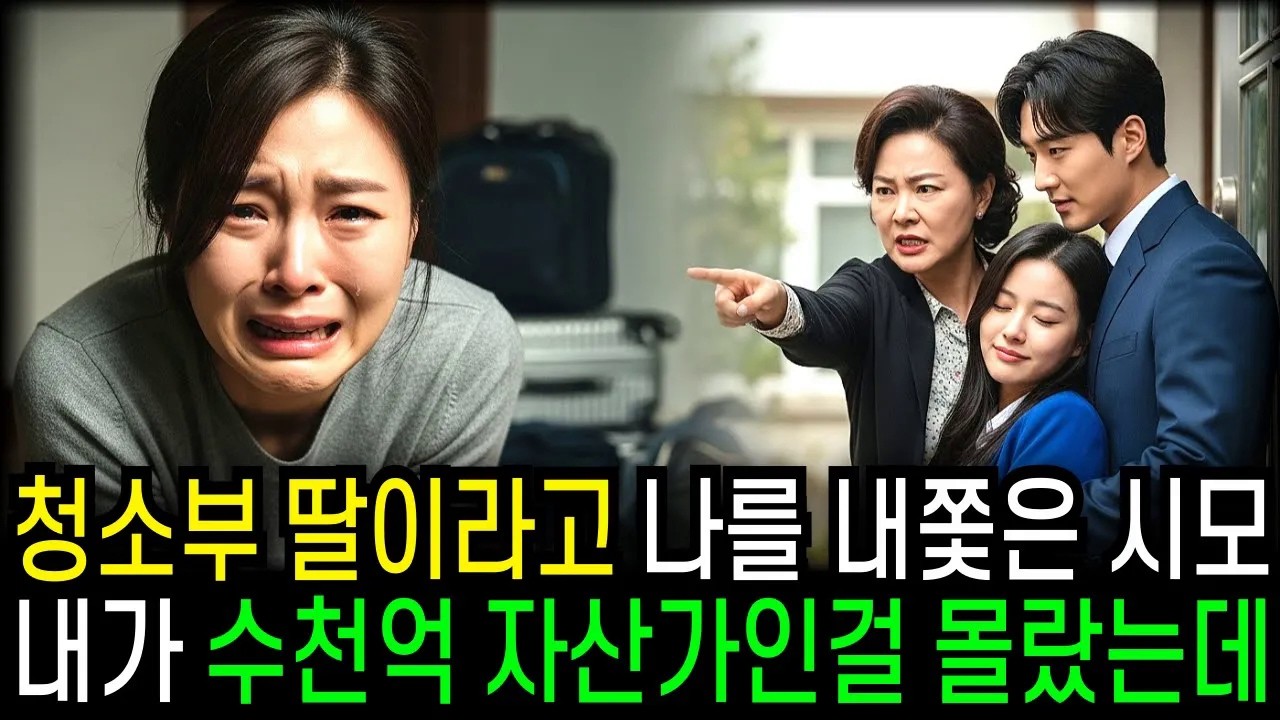 청소부 딸이라고 집에서 내쫓은 시어머니는 내가 수천억 자산가인걸 몰랐는데...   [반전사연] [오디오북]