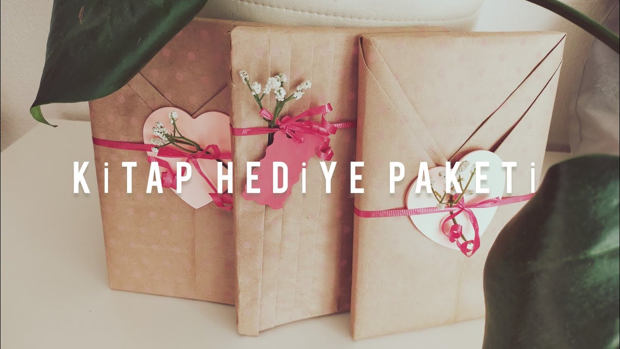 Hediye paketleme fikirleri - kitap paketi #nasılyapılır