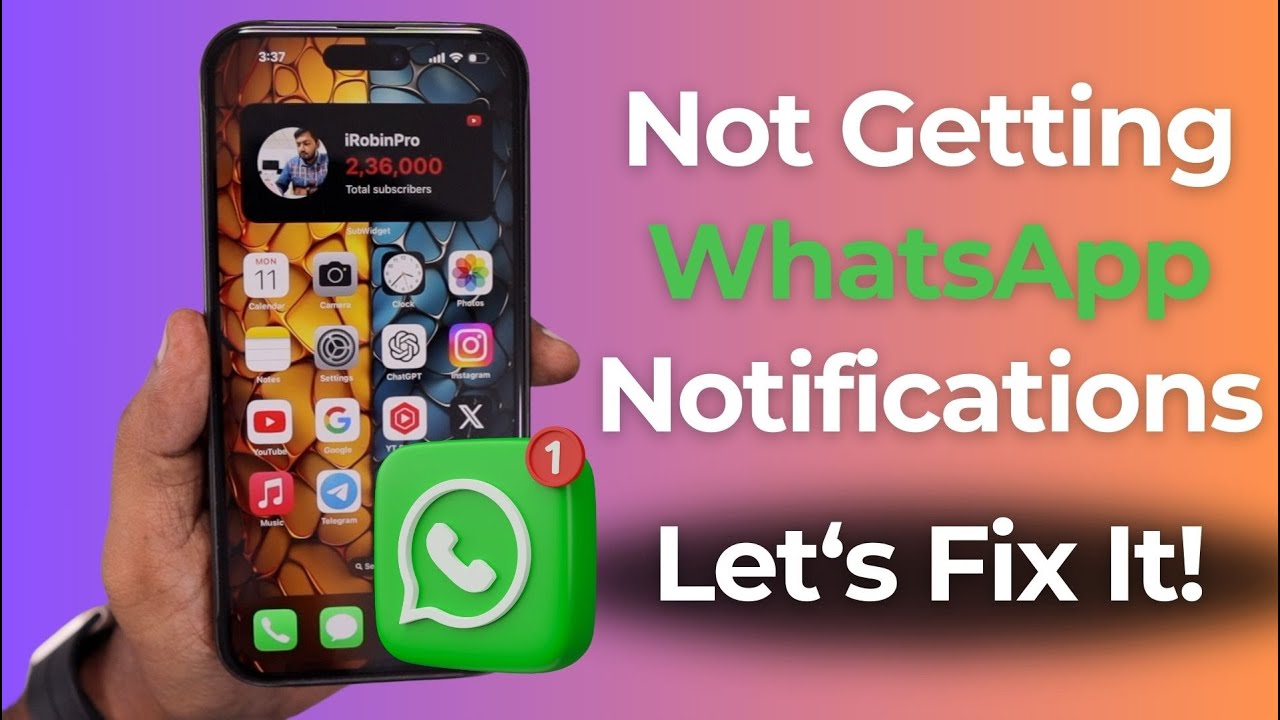NOT Getting WhatsApp Notifications 🔥 Fixed!