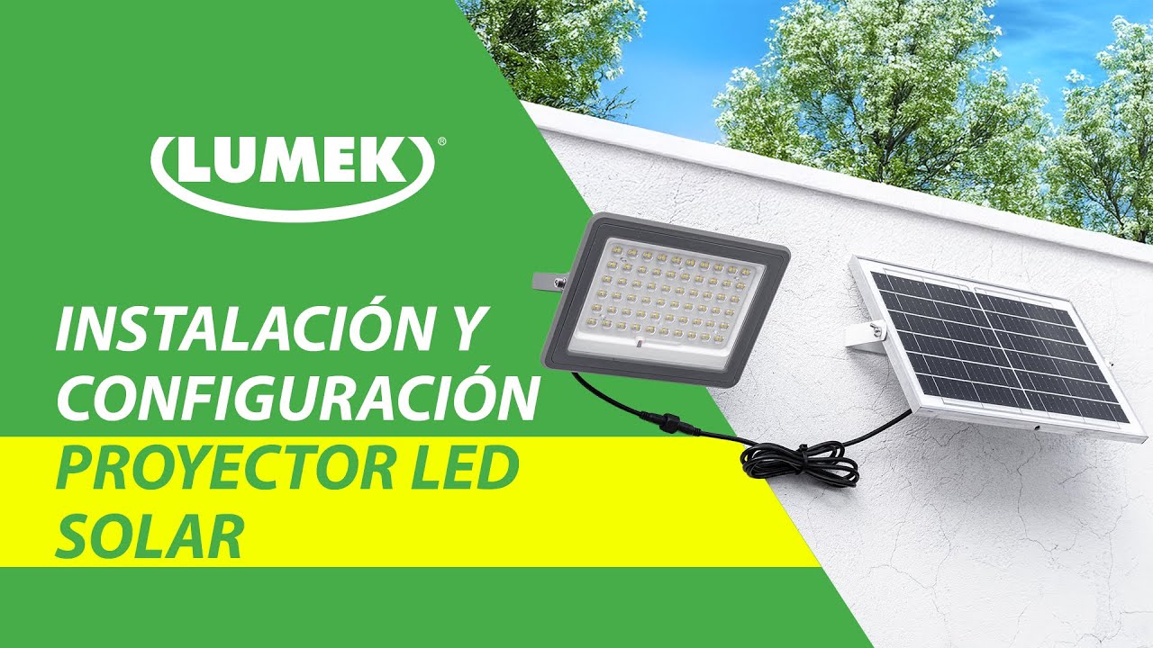 Cómo Instalar y configurar tu Proyector LED Solar de Lumek | IGuía Completa Paso a Paso 💡🌄