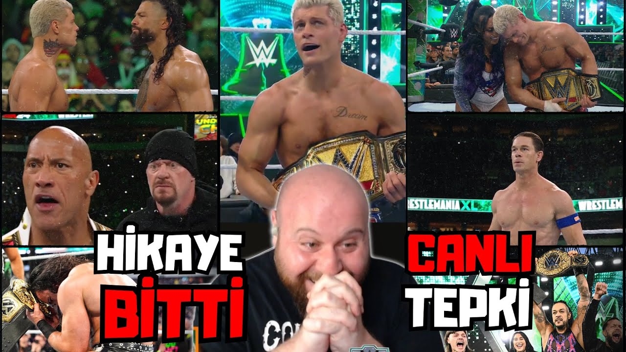 ROMAN SONUNDA KAYBETTİ | CODY RHODES KAZANDI | HAYATIMIN YAYINI | WRESTLEMANIA 40 CANLI TEPKİ