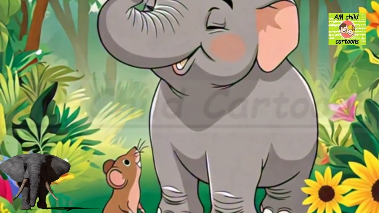Elephant and Mouse- ہاتھی اور چوہا - Cartoon / Animated Stories For Kids #AM_Child_Cartoons
