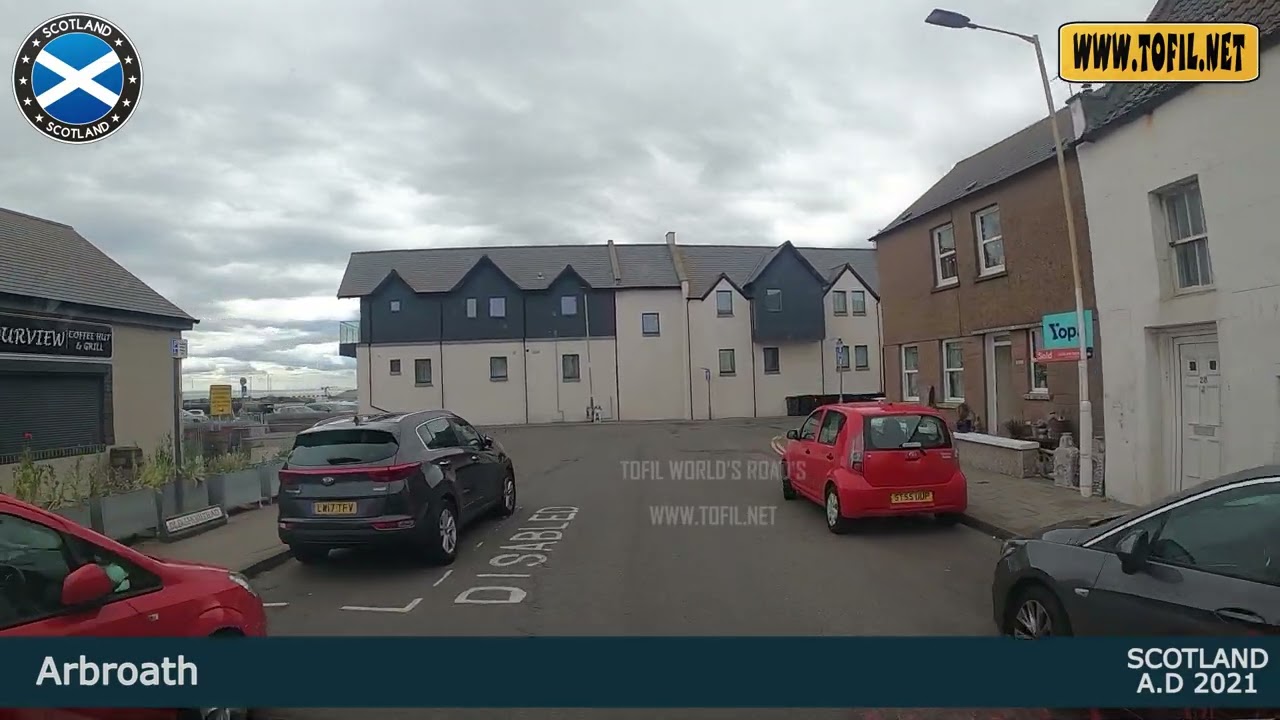 Arbroath SCOTLAND 2021 Driving Road Trip WWW.TOFIL.NET
