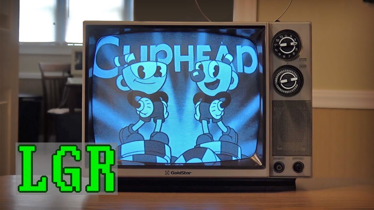 Cuphead на черно-белом ЭЛТ ТВ