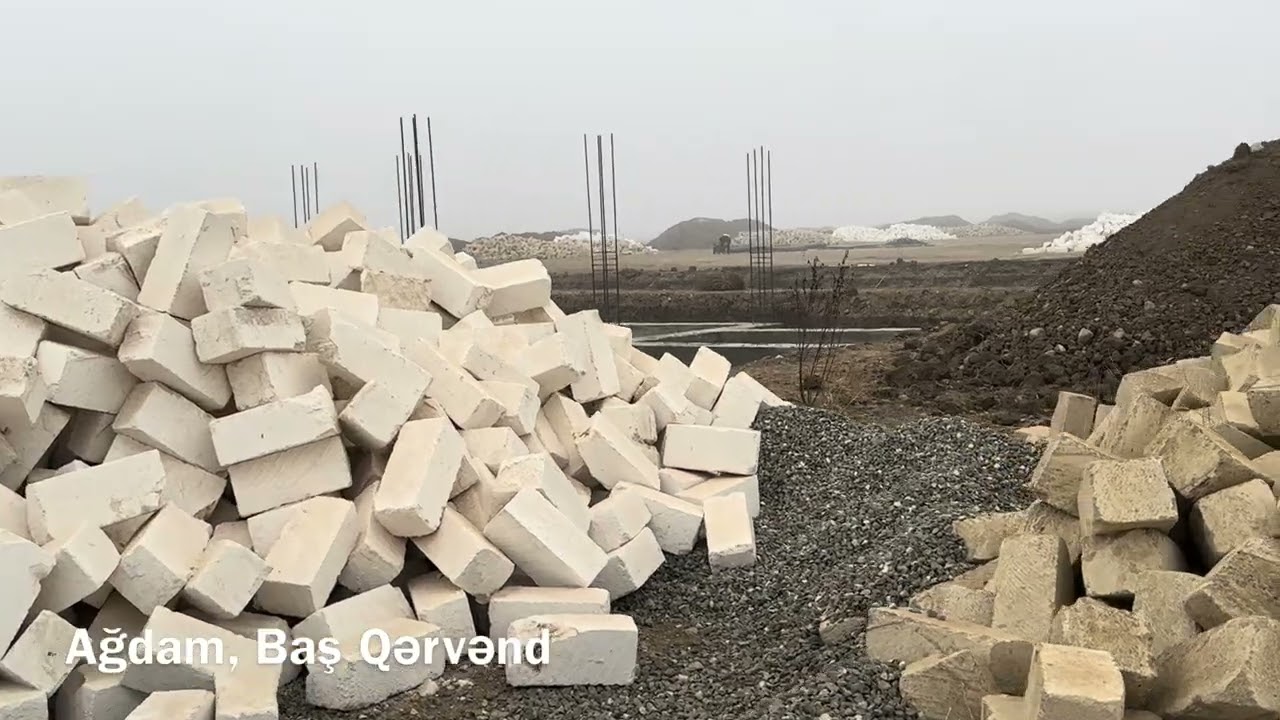 Ağdam, Baş Qərvənd kəndinin tikintisindən yeni görüntülər (10.11.25)