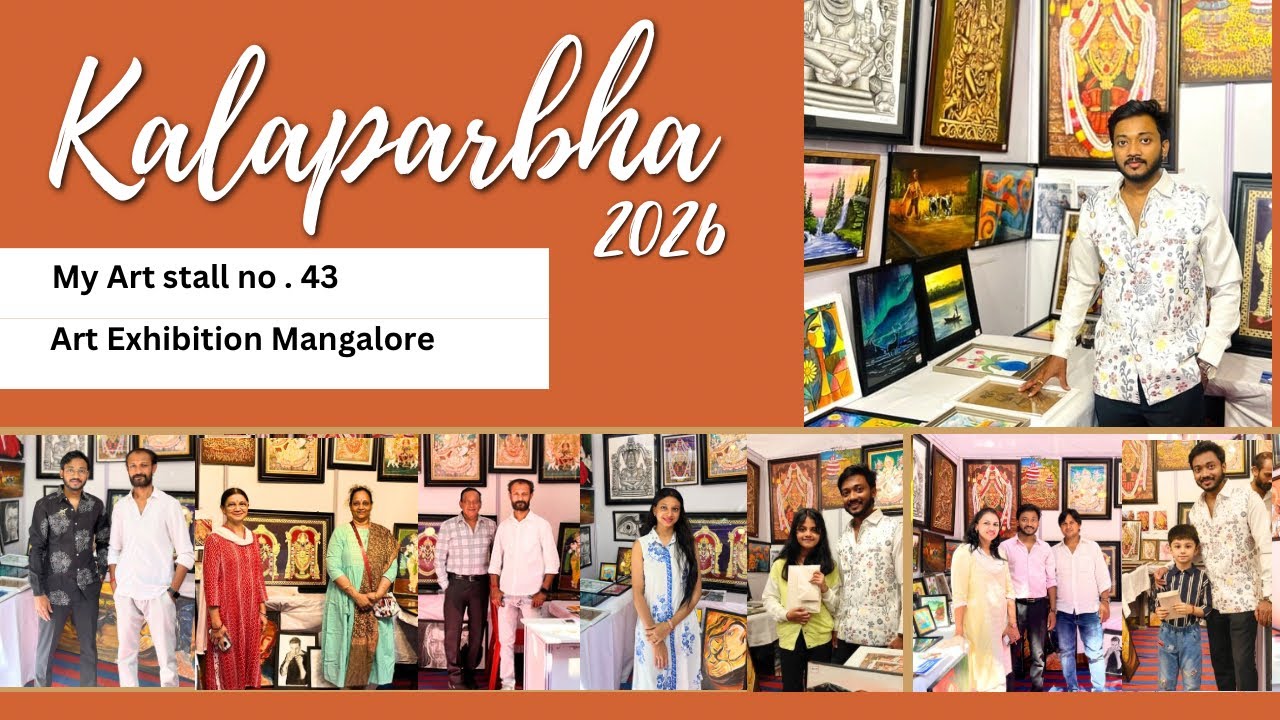 Kalaparbha 2026 | my art stall no 43. Vlog  Mangalore art exhibition 
