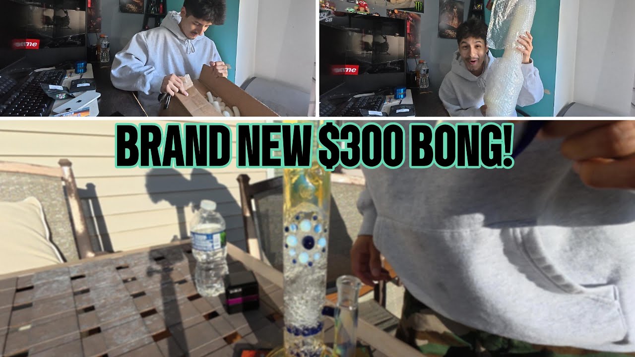 I FINALLY GOT A NEW BONG! | 300 SUB BONG! | THANK YOU GUYS FOR EVERYTHING!!