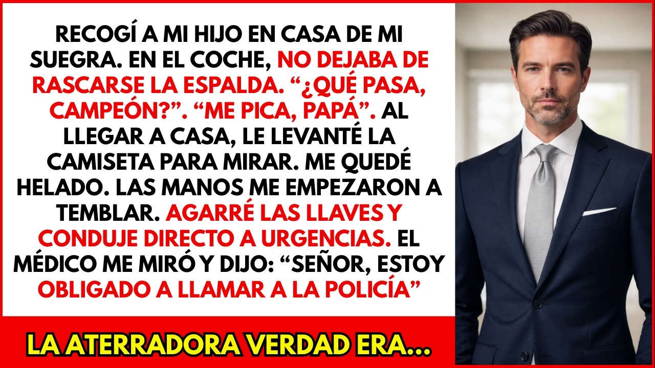 Mi hijo no dejaba de rascarse la espalda tras ver a su abuela. El médico llamó a la policía al verlo