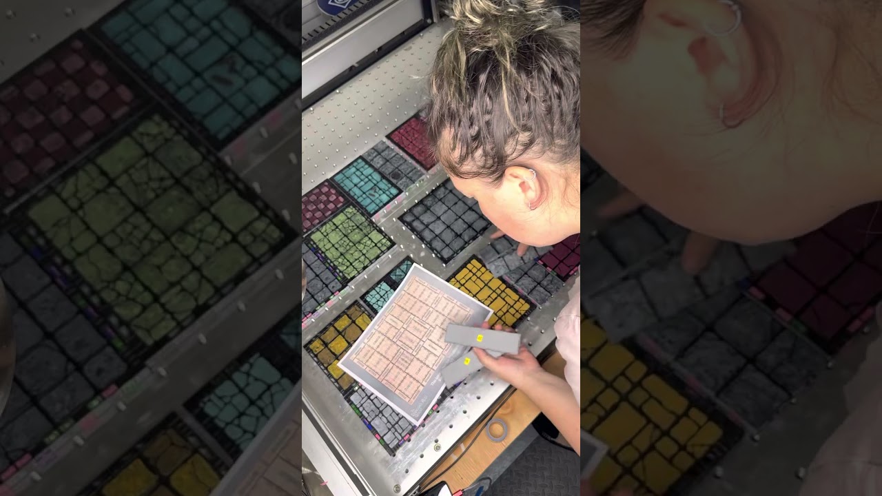 Assembly of the Dragons Rest Quest “HeroQuest” dungeon board