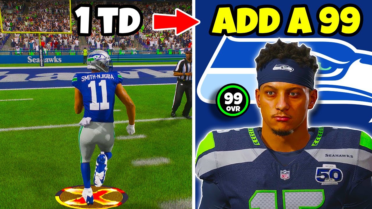 Наберите тачдаун = добавьте 99 очков к общему счету &laquo;Сихокс&raquo;