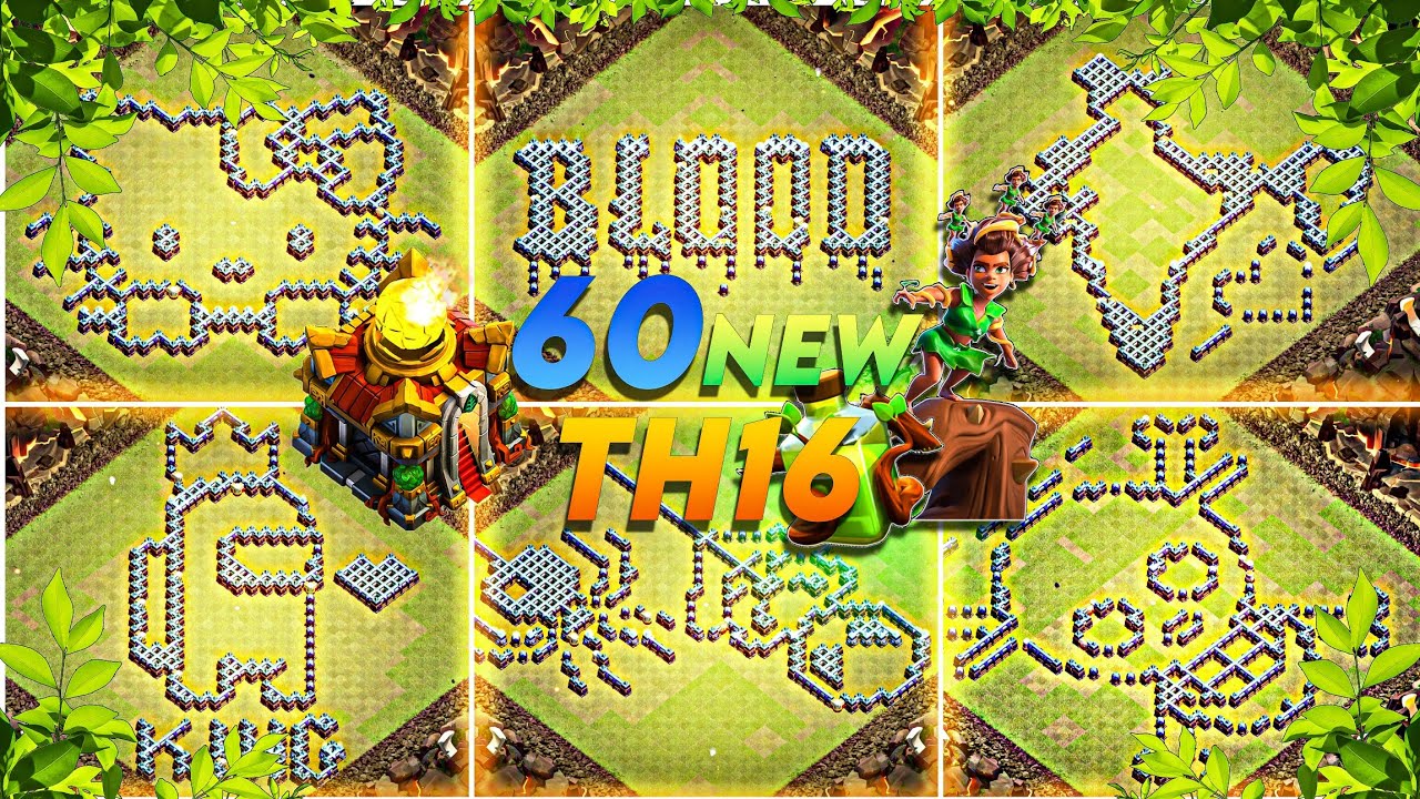 💥NEW💥 TOP 60 TH16 FUNNY/TROLL BASES WITH DIRECT LINKS|KING WARRIORS|COC