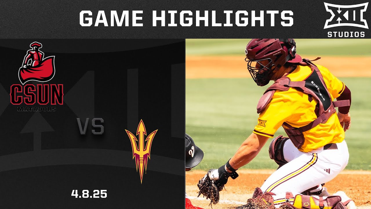 CSUN vs. Arizona State (4.8.25) Highlights | 2025 Big 12 Baseball