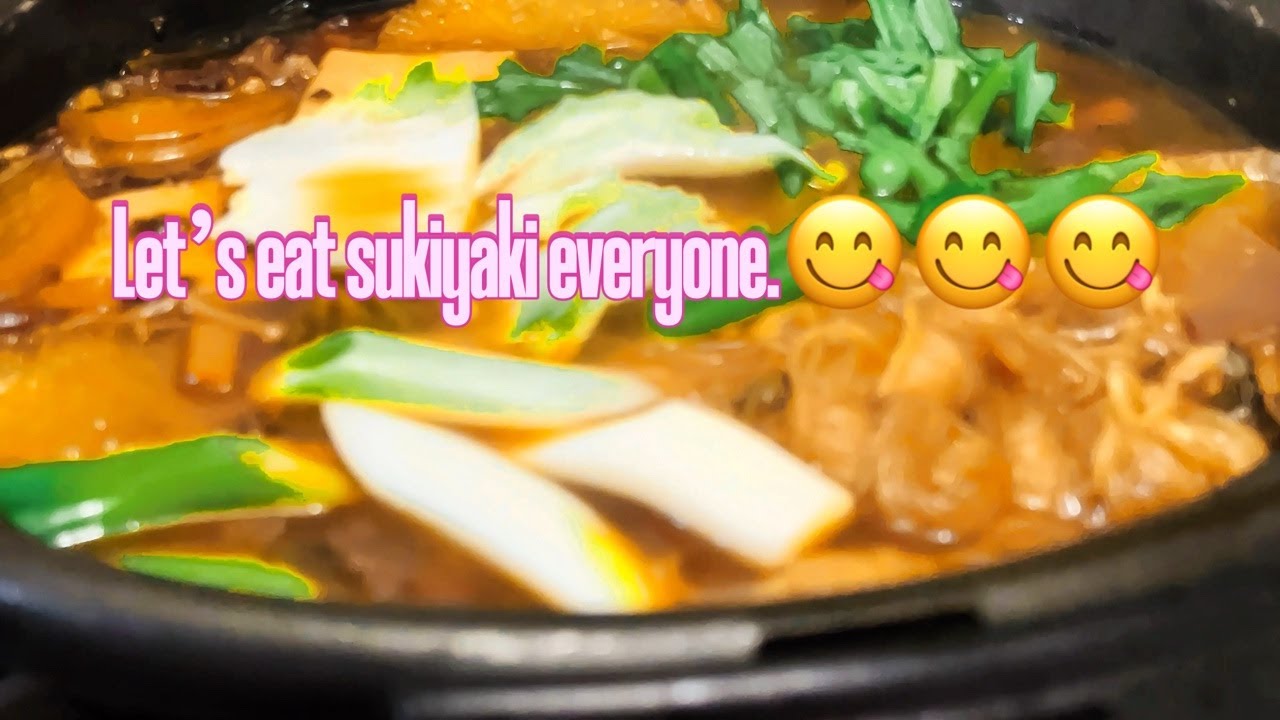 Japanese Food Sukiyaki in Japan, Let's come and join us guys. Live for update.❤️