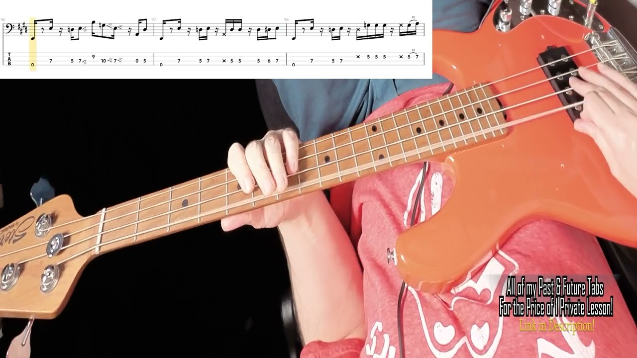 Santana- Lightning in the Sky-Bass Cover With Tabs
