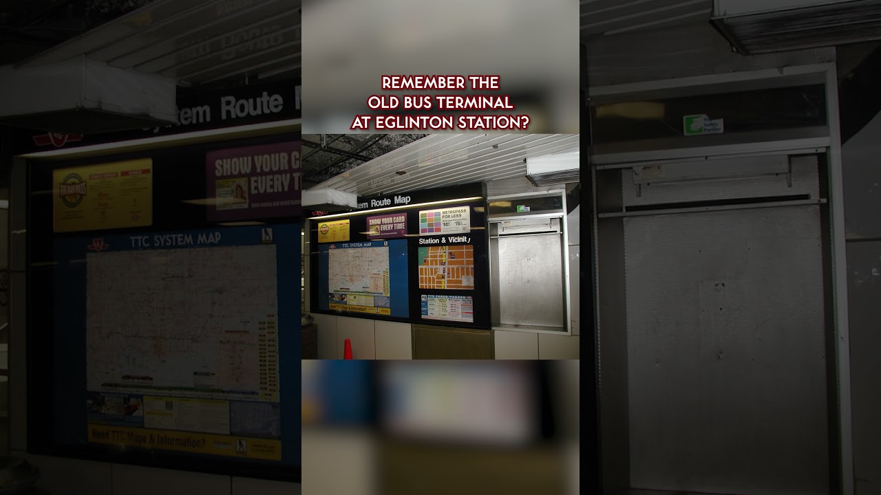 Remember the old bus terminal at Eglinton Station (1954-2004) #toronto #ttc #subway
