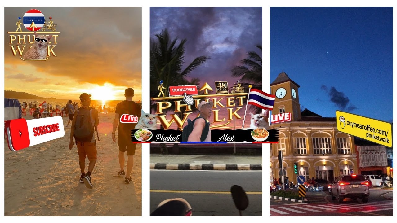 Phuket Thailand 🇹🇭 Phuket Old Town Early Morning Walk LIVE