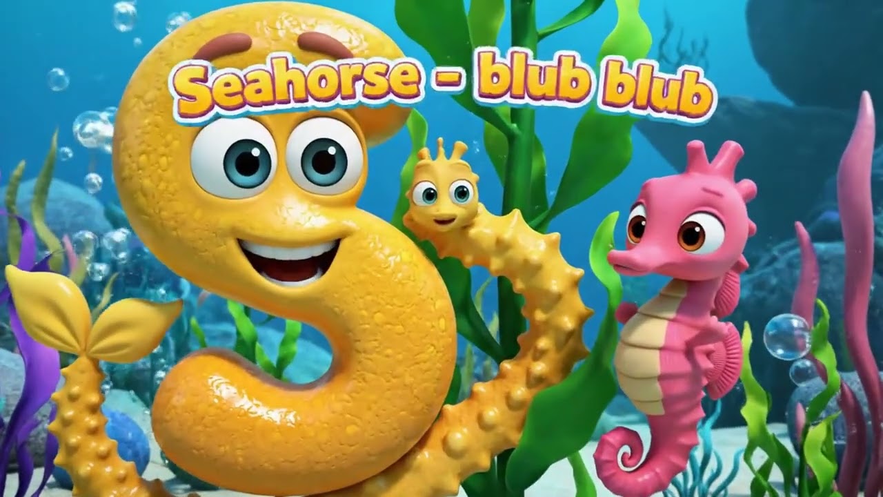 ABC Sea Animals Song 🐠🌊 | Fish Alphabet | Kids Music & Learning