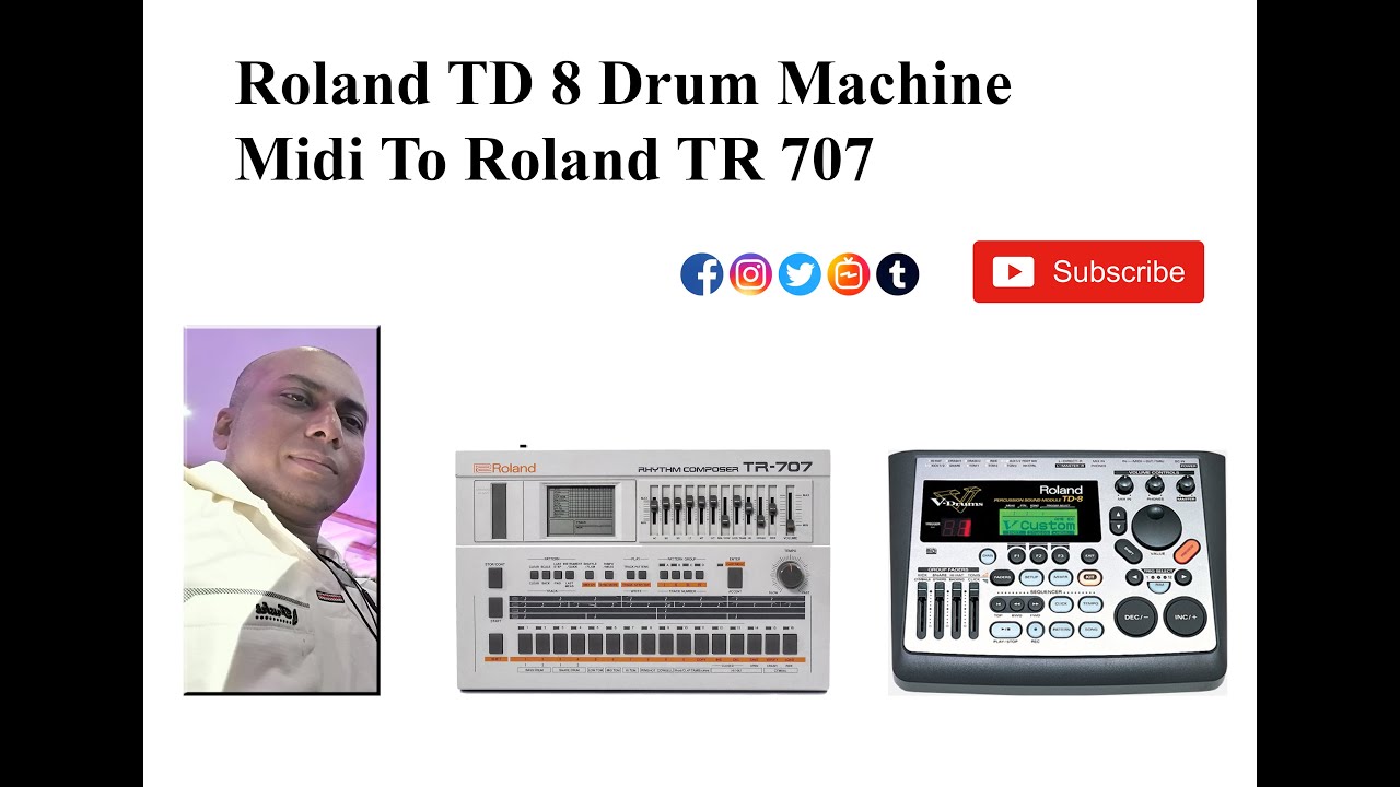 Roland Td 8 Midi To Roland TR707 Drum Machine