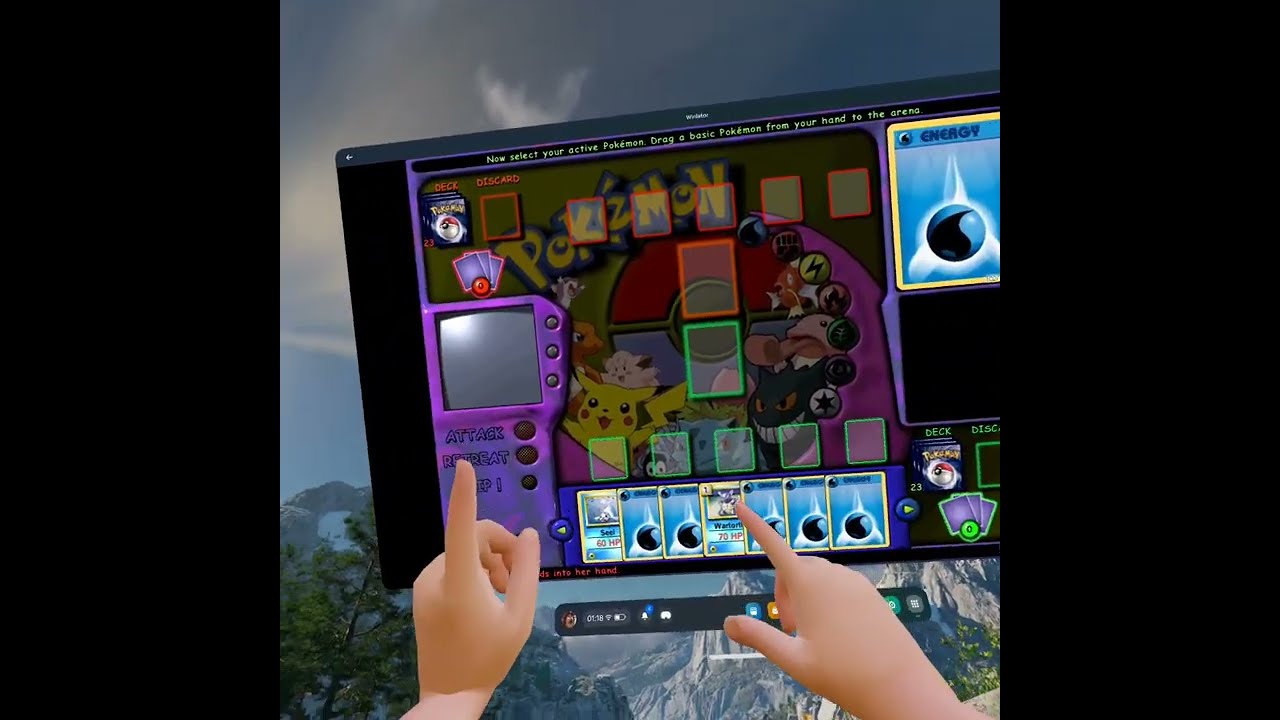Pokemon TCG VR - Quest 3 & Winlator (controllers and hand tracking)