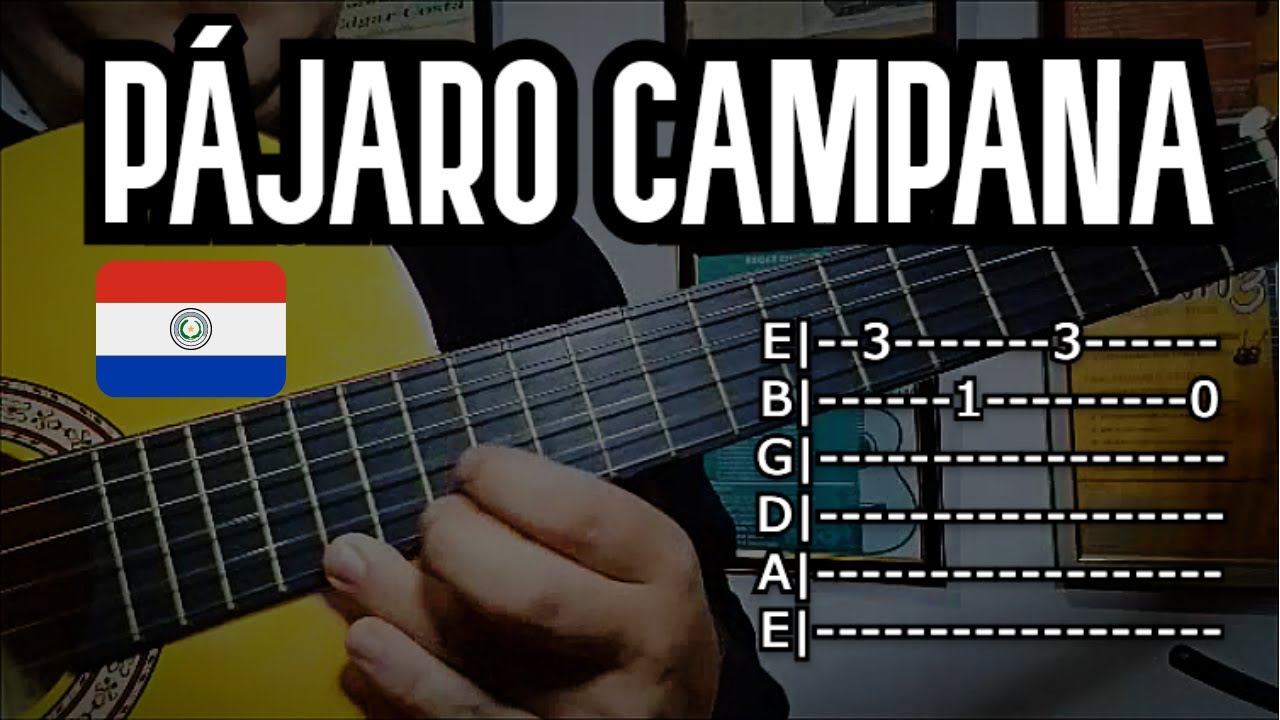 TUTORIAL DE GUITARRA: COMO TOCAR PÁJARO CAMPANA | GUITARRA INSTRUMENTAL GRATIS (Episodio #1)