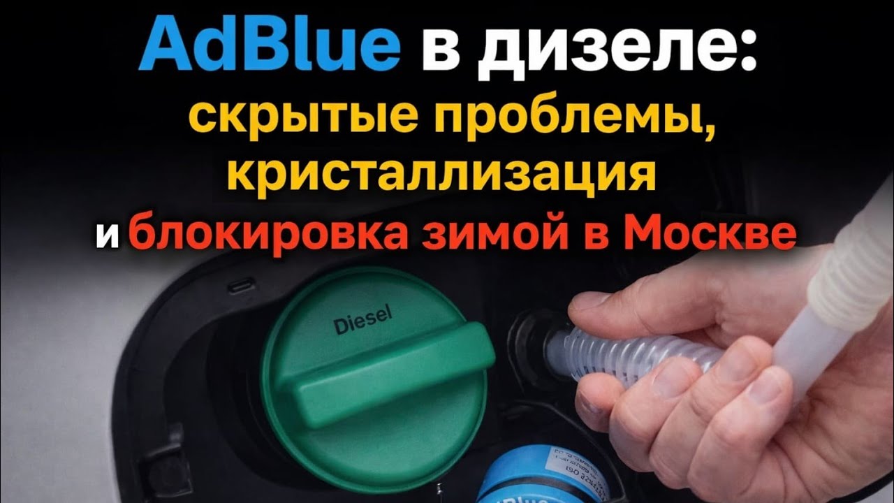 AdBlue в дизеле: скрытые проблемы, кристаллизация и блокировка зимой в Москве
