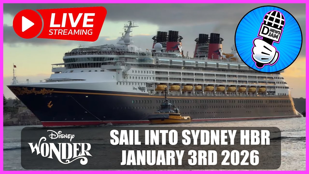Прямая трансляция с круизного лайнера Disney Wonder: вход в Сиднейскую гавань 3 января 2026 года.