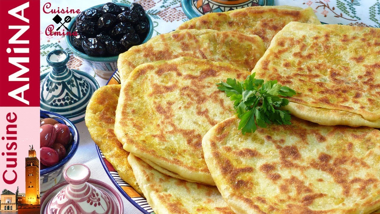 مسمن رائع معمربحشوة الكفتة بطريقة جد مبسطة كيجي مورق و هشيش