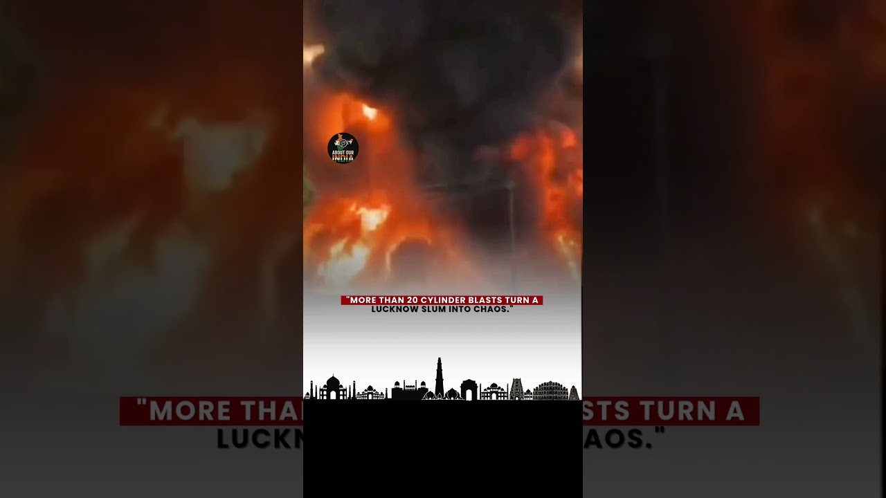 Huge Fire in Lucknow Slum 🔥 Drone Footage Shows Devastation