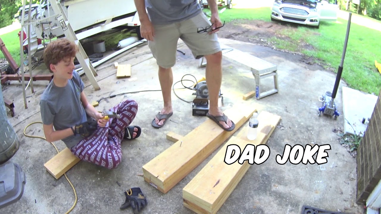 Father Son project DIY Car Ramps