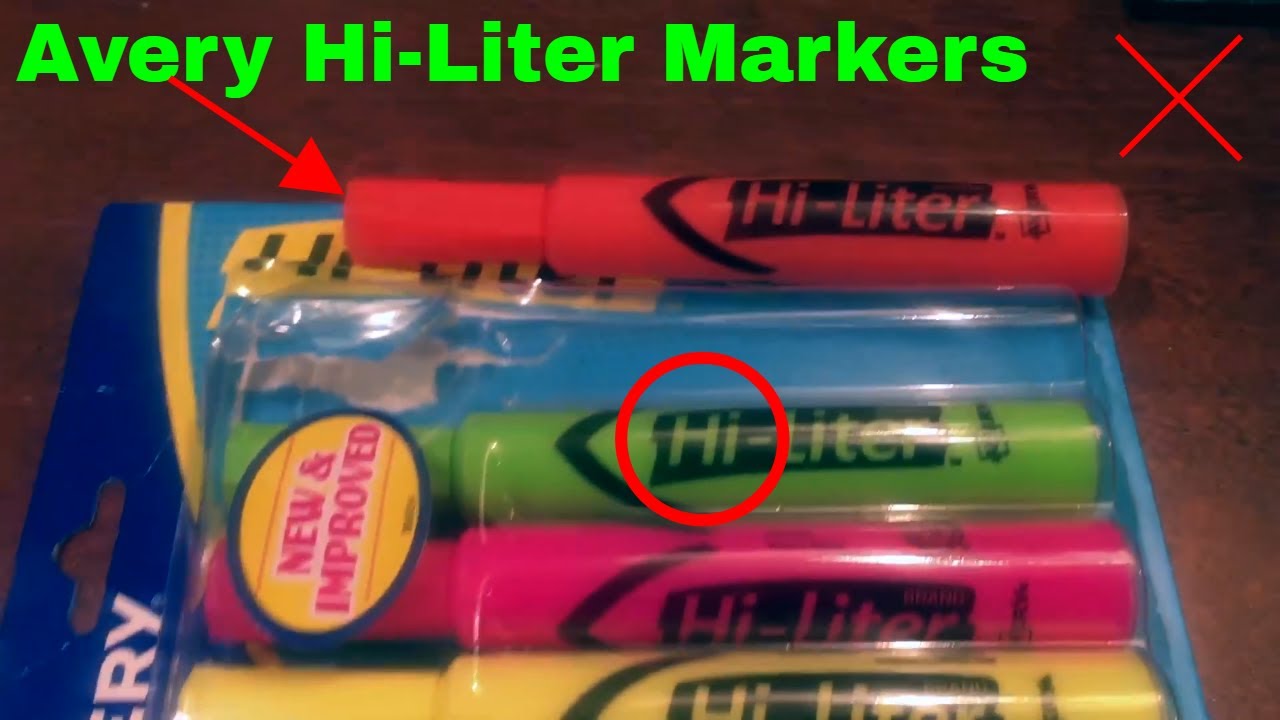 ✅  How To Use Avery Hi-Liter Markers Review