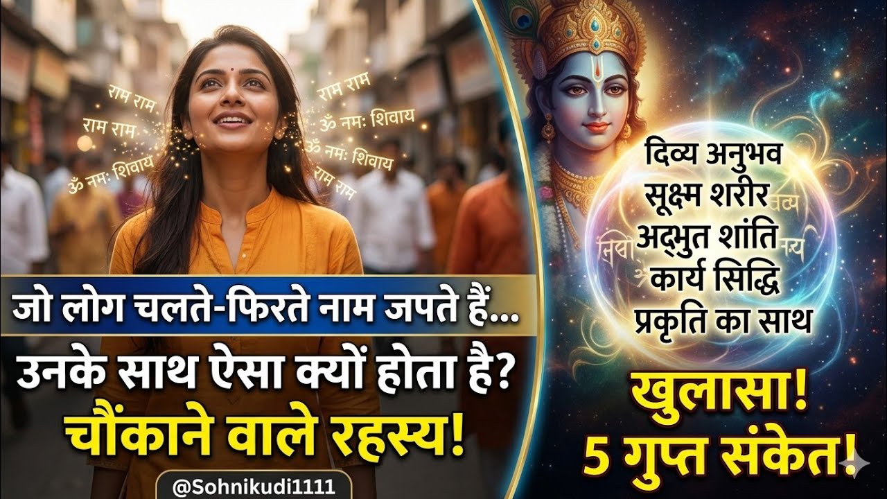 जो लोग चलते-फिरते नाम जपते हैं… उनके साथ ऐसा क्यों होता है?  @Sohnikudi1111 
