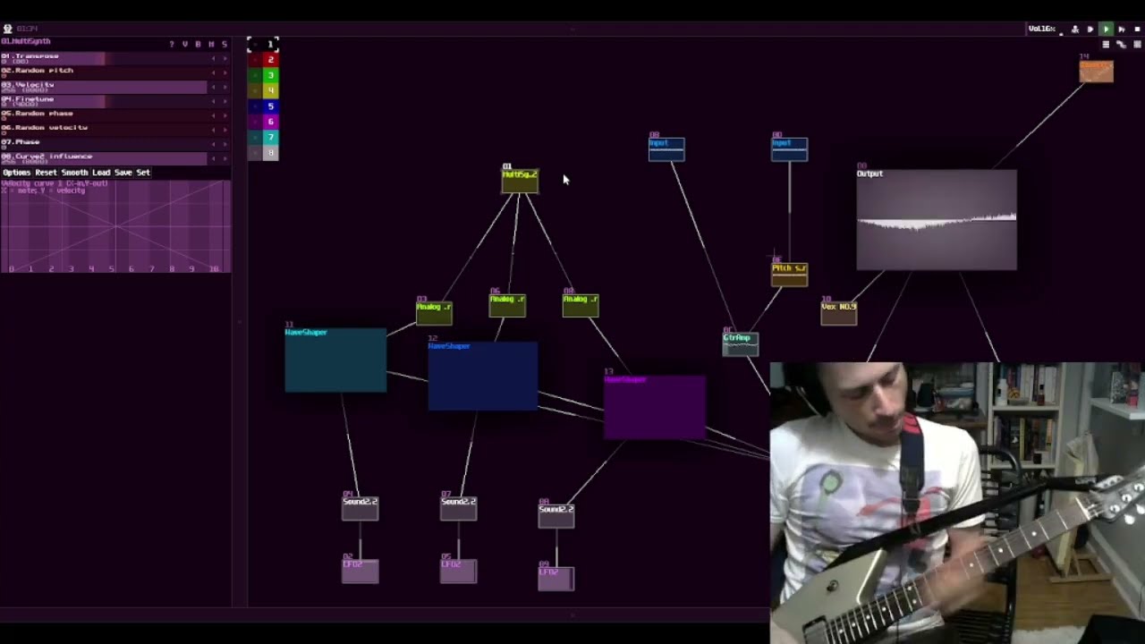 Midi Guitar SID Arpeggio w/ Sunvox