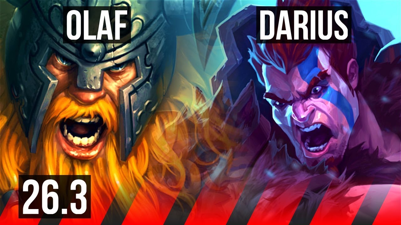 OLAF vs DARIUS (TOP) | EUW Master | 26.3