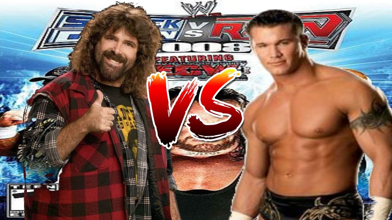 WWE Smackdown vs Raw 2008 Mick Foley vs Randy Orton