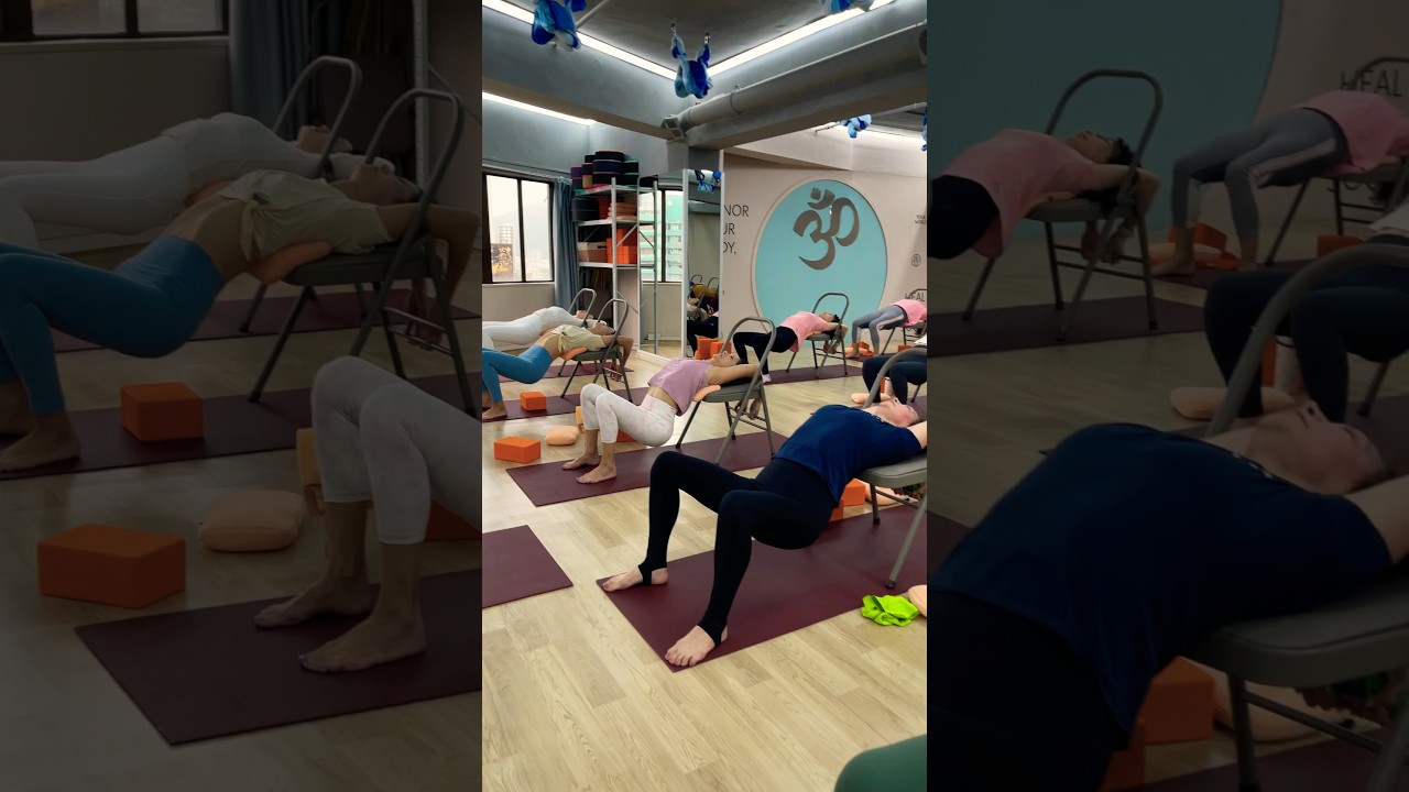(Chair yoga)￼#yogajourney#asana #yogini#yoga-daily #namaste#yogacommunity #igyoga#instayoga#yogafit