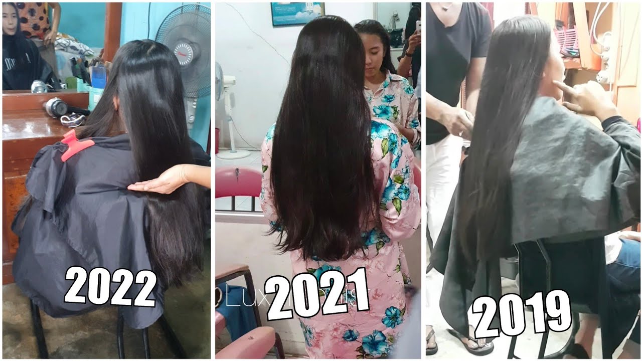 untuk ke 3 kalinya ayuni potong rambutnya yang cepat panjang | long to short haircut | bye long hair