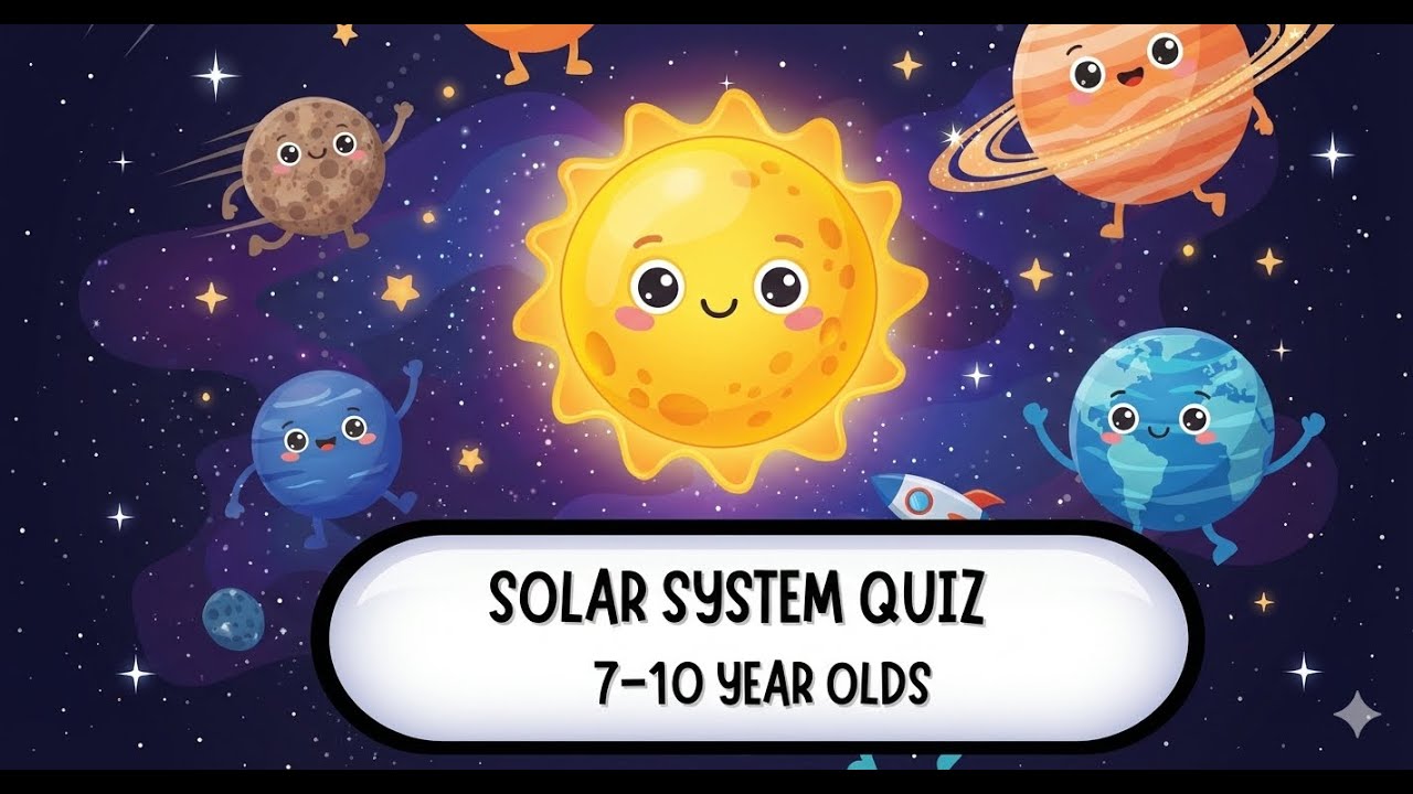 🪐 Solar System Quiz for Kids 🌍 | Fun Space Questions (Ages 7–10) | Grade1, Grade 2, Grade 3, Grade 4
