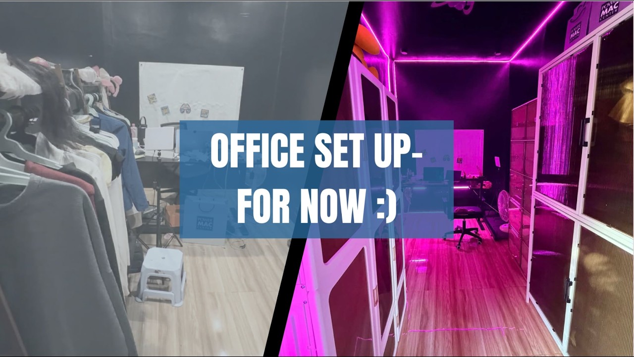 Temporary Home Office & Wardrobe Setup | Small Space
