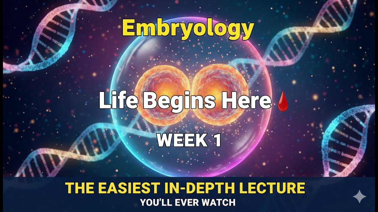 Embryology Week 1: Beginning of Development &mdash; The Easiest In-Depth Lecture You&rsquo;ll Ever Watch