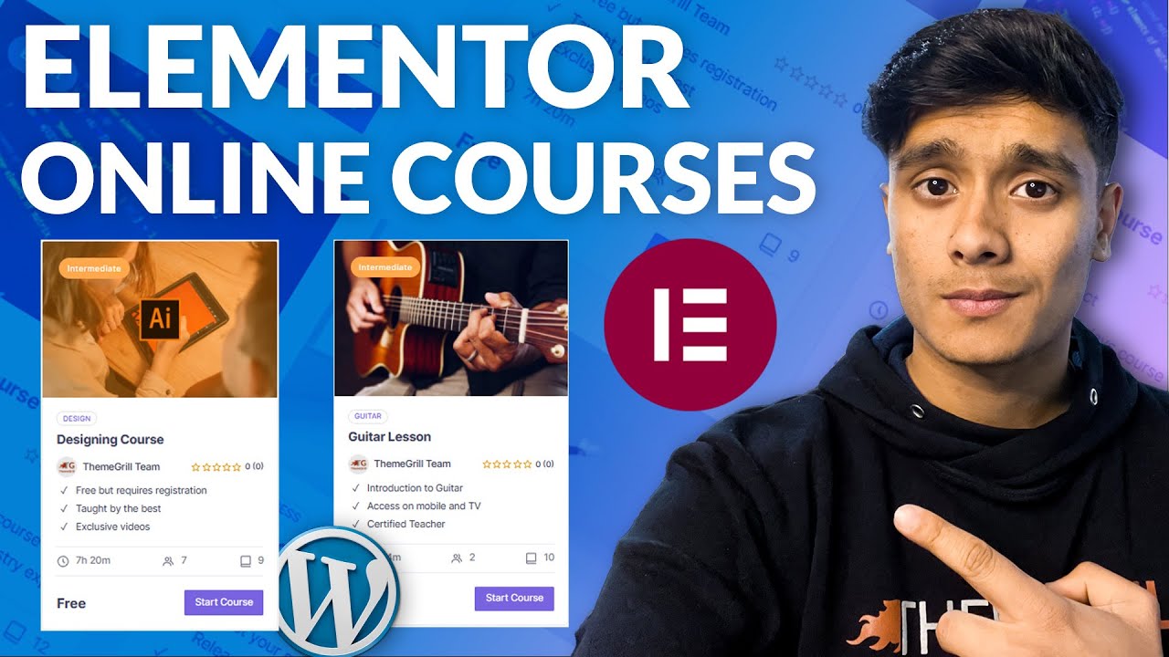 How to Create Online Courses on Your Elementor Website for FREE?