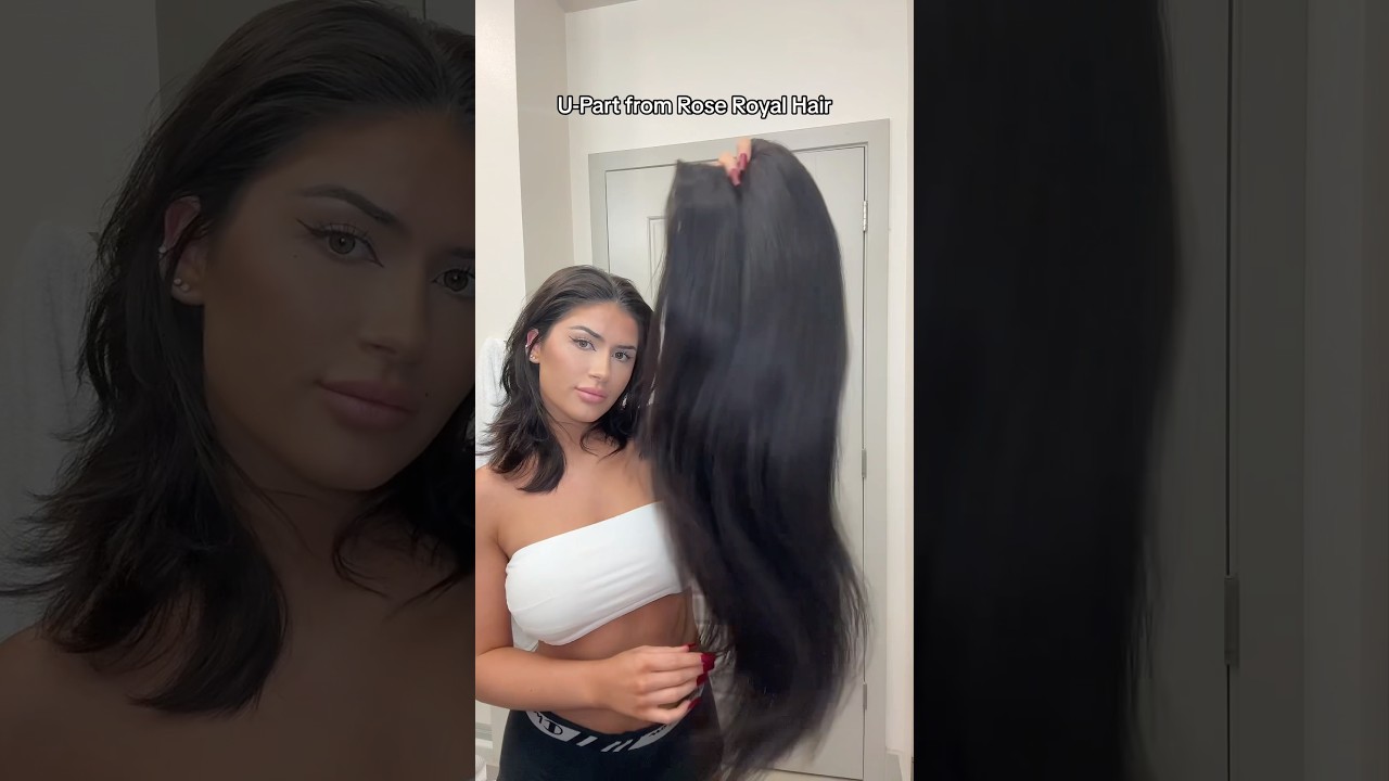 30 inch U-Part Wig Install in 5 minutes #hairtransformation #hairtips #beauty